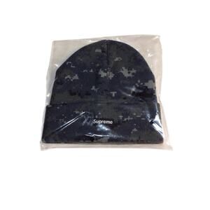 Supreme Digi Camo Beanie Navy F/W 17 New